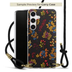 Carry Case Transparent Leder schwarz/gold