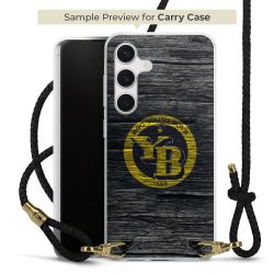 Carry Case Transparent Leather black/gold