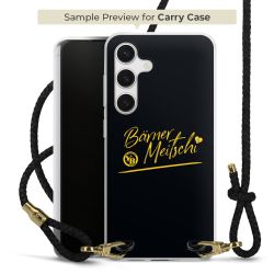 Carry Case Transparent Leather black/gold