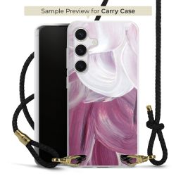 Carry Case Transparent Leder schwarz/gold