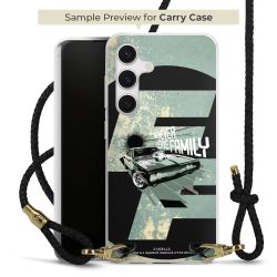 Carry Case Transparent Leather black/gold