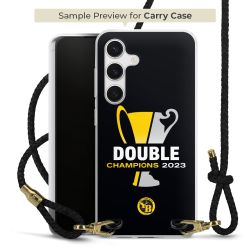 Carry Case Transparent Leather black/gold