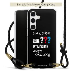 Carry Case Transparent Leder schwarz/gold