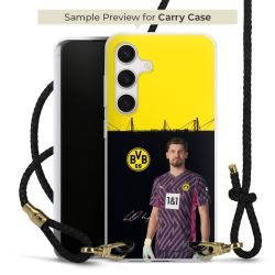 Carry Case Transparent Leather black/gold