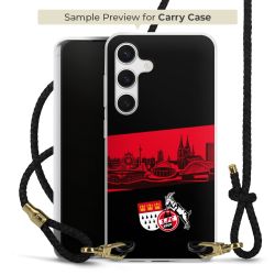 Carry Case Transparent Leder schwarz/gold