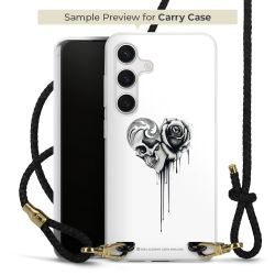 Carry Case Transparent Leather black/gold