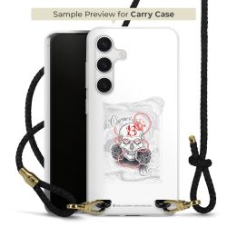 Carry Case Transparent Leather black/gold