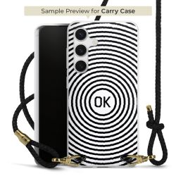 Carry Case Transparent Leather black/gold