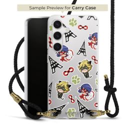 New Carry Case Transparent Leder schwarz/gold