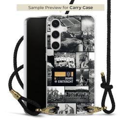 Carry Case Transparent Leder schwarz/gold