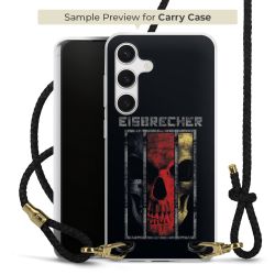 Carry Case Transparent Leder schwarz/gold