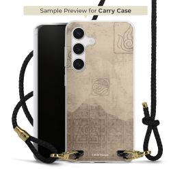 New Carry Case Transparent Leder schwarz/gold