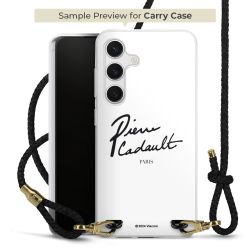 Carry Case Transparent Leather black/gold