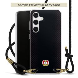 Carry Case Transparent Leder schwarz/gold