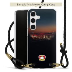 Carry Case Transparent Leder schwarz/gold