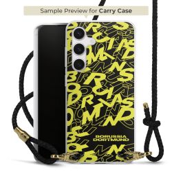 Carry Case Transparent Leather black/gold