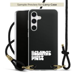 Carry Case Transparent Leather black/gold