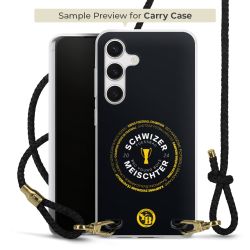 Carry Case Transparent Leather black/gold