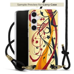 Carry Case Transparent Leather black/gold