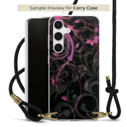 Carry Case Transparent Leather black/gold