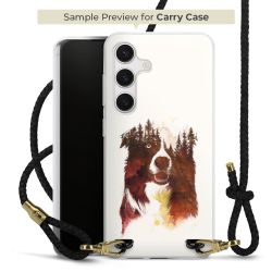 Carry Case Transparent Leather black/gold