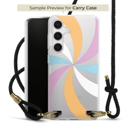 New Carry Case Transparent Leder schwarz/gold