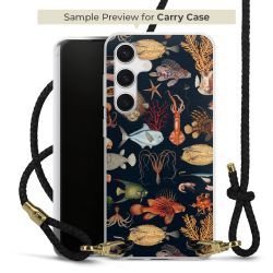 Carry Case Transparent Leather black/gold