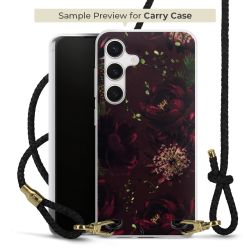 Carry Case Transparent Leder schwarz/gold