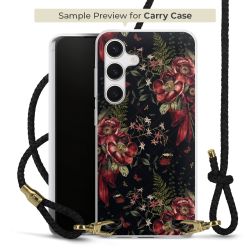 Carry Case Transparent Leder schwarz/gold