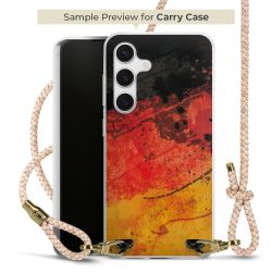 Carry Case Transparent Leder puder/gold