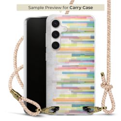 Carry Case Transparent Leder puder/gold