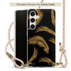 Carry Case Transparent Leder puder/gold