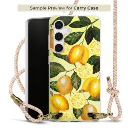 Carry Case Transparent Leder puder/gold