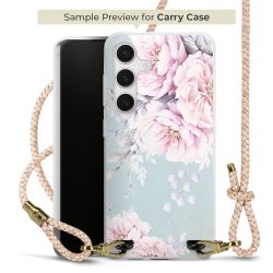 Carry Case Transparent Leder puder/gold