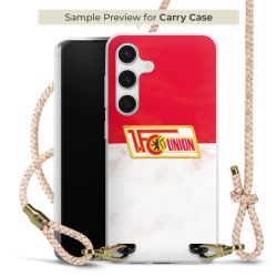 Carry Case Transparent Leder puder/gold