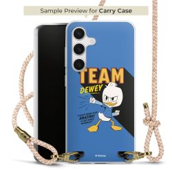 Carry Case Transparent Leder puder/gold