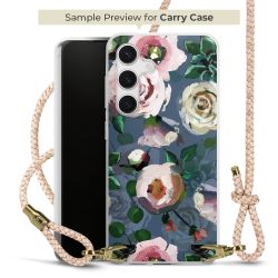 Carry Case Transparent Leder puder/gold