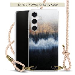 Carry Case Transparent Leder puder/gold