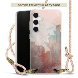 Carry Case Transparent Leder puder/gold