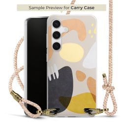 Carry Case Transparent Leder puder/gold