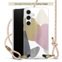 Carry Case Transparent Leder puder/gold