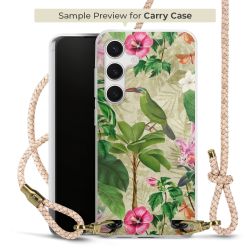 Carry Case Transparent Leder puder/gold