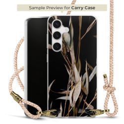 Carry Case Transparent Leder puder/gold