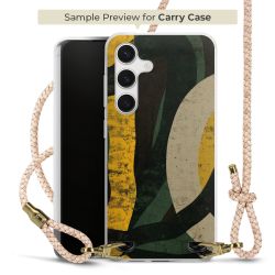 Carry Case Transparent Leder puder/gold