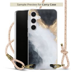 Carry Case Transparent Leder puder/gold