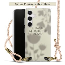 Carry Case Transparent Leder puder/gold