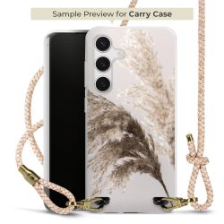 Carry Case Transparent Leder puder/gold