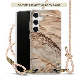 Carry Case Transparent Leder puder/gold