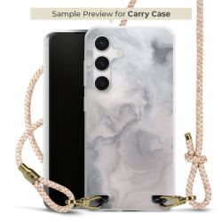 Carry Case Transparent Leder puder/gold