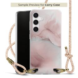 Carry Case Transparent Leder puder/gold